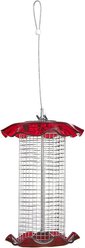 Birds Choice Forever Sunflower with Stainless Steel Screen Bird Feeder, Red, Small