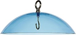 Birds Choice Protective Dome Cover for Hanging Bird Feeders, Blue Dome, 10-in