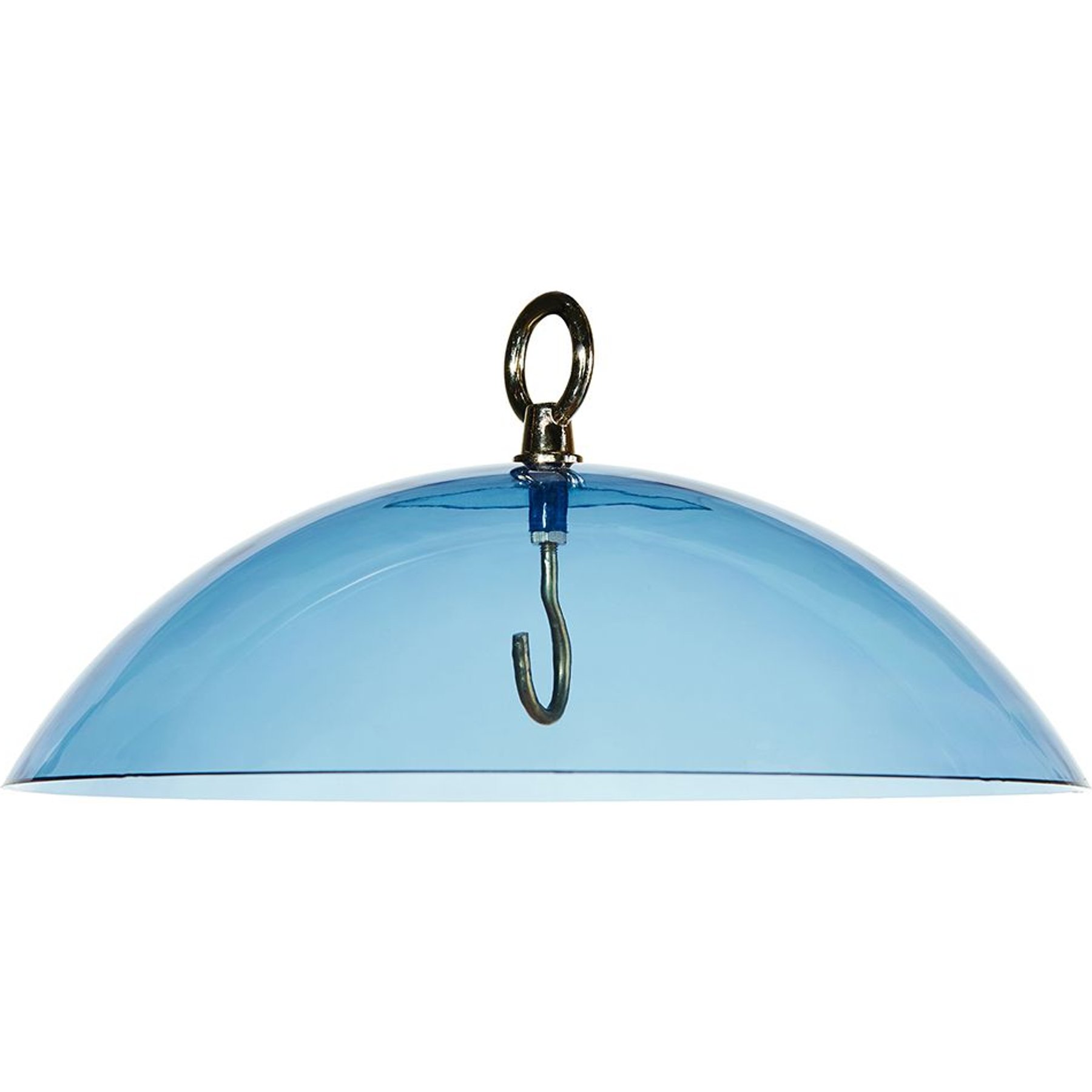 Birds Choice Protective Dome Cover for Hanging Bird Feeders, Blue Dome, 10-in