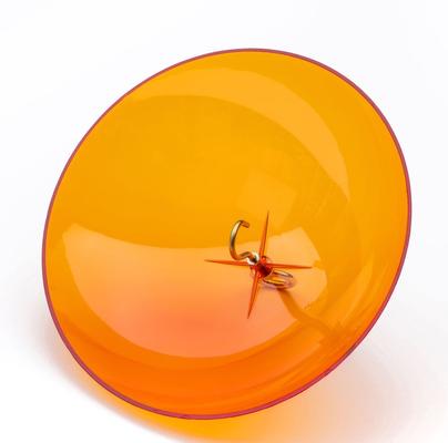 Show full view: Birds Choice Protective Dome Cover for Hanging Bird Feeders, Orange Dome, 10-in slide 4 of 7