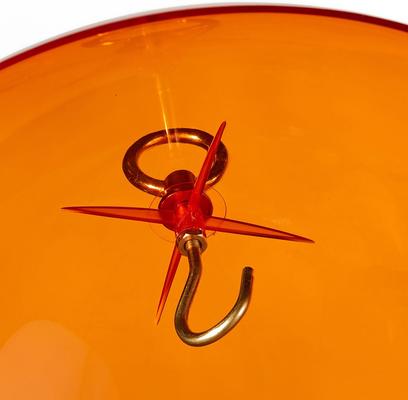 Show full view: Birds Choice Protective Dome Cover for Hanging Bird Feeders, Orange Dome, 10-in slide 5 of 7