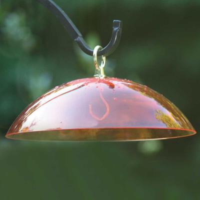 Show full view: Birds Choice Protective Dome Cover for Hanging Bird Feeders, Orange Dome, 10-in slide 6 of 7