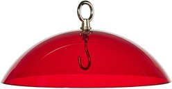 Birds Choice Protective Dome Cover for Hanging Bird Feeders, Red Dome, 10-in