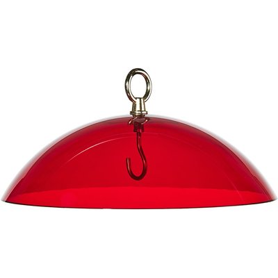 Birds Choice Birds Choice Protective Dome Cover for Hanging Bird Feeders, Red Dome, 10-in