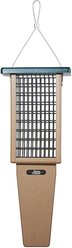 Birds Choice Pileated 2-Cake Tail Prop Suet Feeder, Taupe/Green, 22.5-in