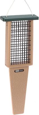 Show full view: Birds Choice Pileated 2-Cake Tail Prop Suet Feeder, Taupe/Green, 22.5-in slide 4 of 6