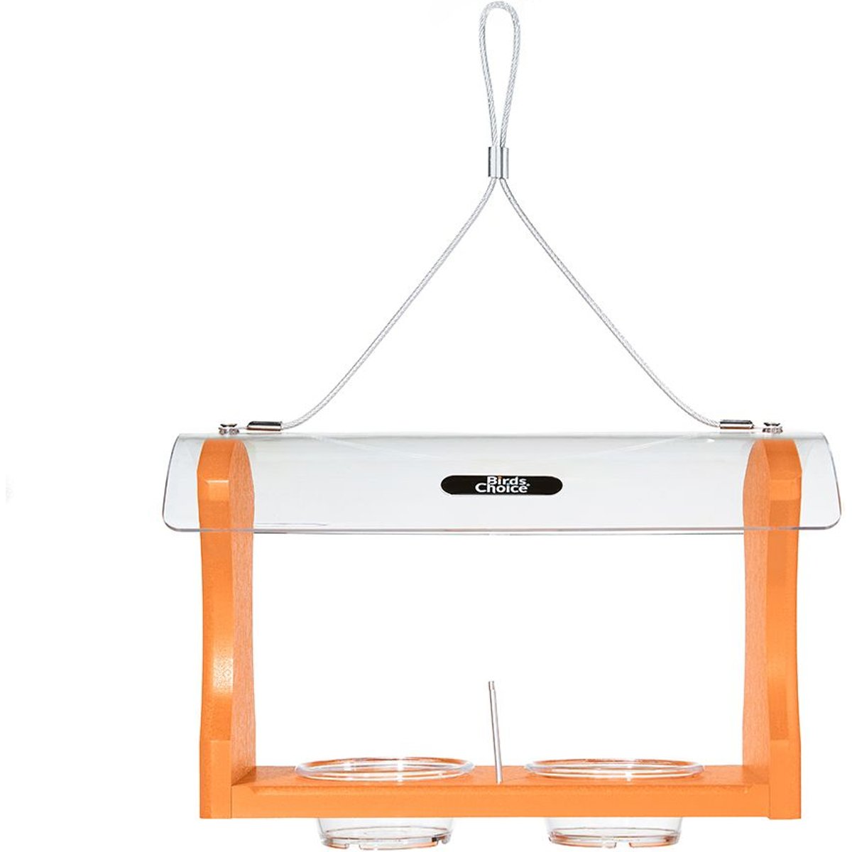 Birds Choice Nectar & Jelly Oriole Bird Feeder, Orange, 2 cups
