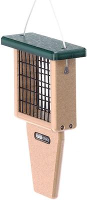 Show full view: Birds Choice Single Cake Tail Prop Suet Feeder, Taupe/Green, 12-in slide 5 of 8