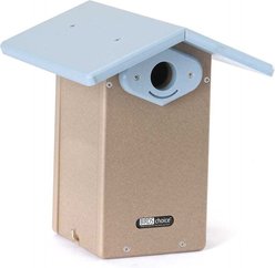 Birds Choice Ultimate Bluebird House, Taupe & Blue, Medium