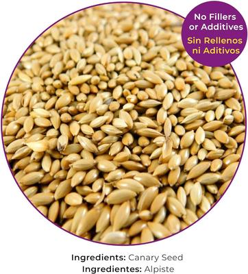 Show full view: Birds LOVE Alpiste Canary Seed Non-GMO Double Cleaned Bird Food, 5-lb bag slide 2 of 7