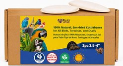 Birds LOVE Cuttlebone Calcium Block Supplement for Birds, Tortoise & Snails, 3.5 to 4-in, 2 count