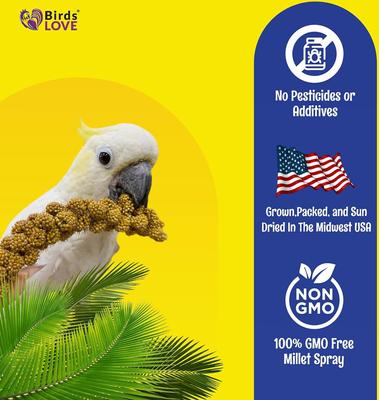 Show full view: Birds LOVE Economy Millet Sun Dried Bird Food, 7-oz bag slide 5 of 11