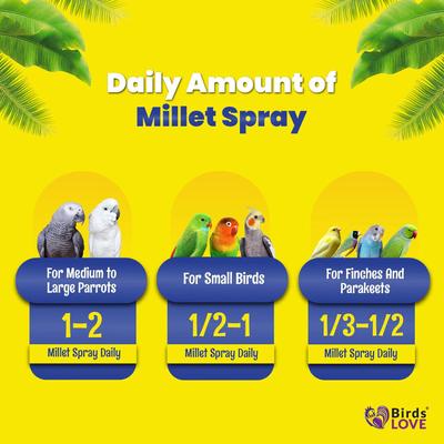 Show full view: Birds LOVE Economy & Thin Special Spray Millet Bird Treats, 5-lb box slide 7 of 8