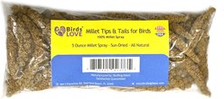 Birds LOVE Economy & Thin Special Tips & Tails Spray Millet Bird Treats, 5-oz bag