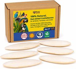 Birds LOVE Natural Cuttlebone Calcium Block Supplement for Birds, Tortoise & Snails, 5.5 to 6-in, 6 count