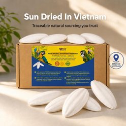 Birds LOVE Natural Cuttlebone Calcium Block Supplement for Birds, Tortoise & Snails, 7.5 to 8-in, 6 count slide 2 of 9