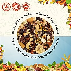 Birds LOVE Natural Garden Blend Large Parrot Bird Food, 2-lb bag slide 2 of 6