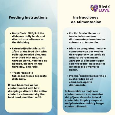 Show full view: Birds LOVE Natural Garden Blend Large Parrot Bird Food, 2-lb bag slide 5 of 7