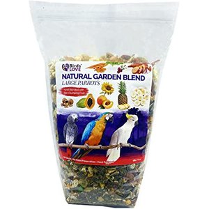 Birds LOVE Natural Garden Blend Large Parrot Bird Food, 6-lb bag