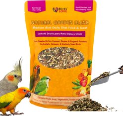 Birds LOVE Natural Garden Blend Medium Parrot Bird Food, 2-lb bag