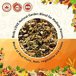 Birds LOVE Natural Garden Blend Medium Parrot Bird Food, 2-lb bag slide 2 of 6