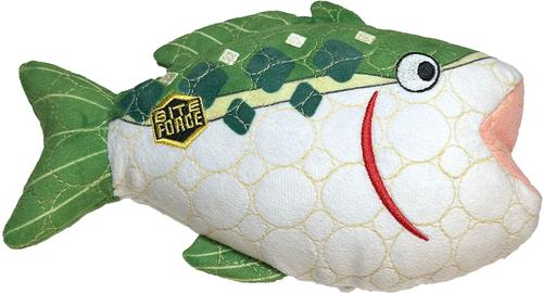Show full view: Bite Force Built with Kevlar Tough Plush Diamond Bass Dog Toy, Green slide 4 of 6