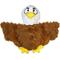 Show in main carousel: Bite Force Built with Kevlar Tough Plush Eagle Dog Toy, Brown slide 1 of 4