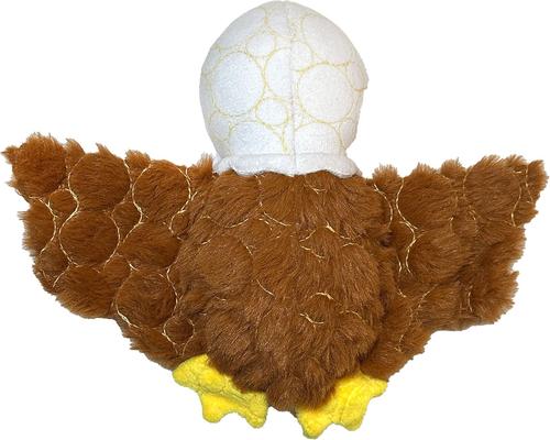 Show full view: Bite Force Built with Kevlar Tough Plush Eagle Dog Toy, Brown slide 2 of 4