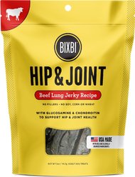 BIXBI Hip & Joint Beef Lung Jerky Recipe Dog Treats, 5-oz bag