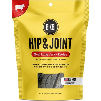 BIXBI BIXBI Hip & Joint Beef Lung Jerky Recipe Dog Treats, 5-oz bag