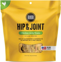 BIXBI Hip & Joint Chicken Jerky Dog Treats, 12-oz bag