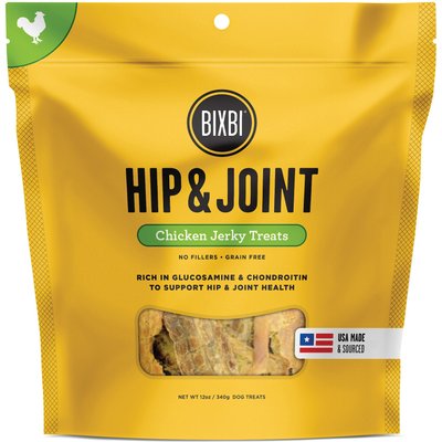 BIXBI BIXBI Hip & Joint Chicken Jerky Dog Treats, 12-oz bag