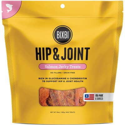 BIXBI BIXBI Hip & Joint Salmon Jerky Grain-Free Dog Treats, 10-oz bag