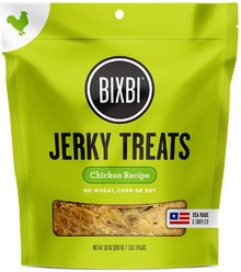 BIXBI Jerky Treats Chicken Recipe Dog Treats, 10-oz bag