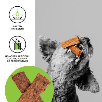 Show full view: BIXBI Jerky Treats Chicken Recipe Dog Treats, 10-oz bag slide 4 of 7