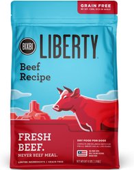 BIXBI Liberty Beef Recipe Grain-Free Dry Dog Food, 4-lb bag