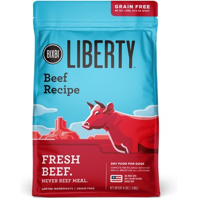 BIXBI BIXBI Liberty Beef Recipe Grain-Free Dry Dog Food, 4-lb bag