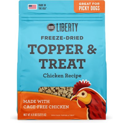 BIXBI BIXBI Liberty Chicken Recipe Freeze-Dried Dog Topper & Treat, 4.5-oz bag
