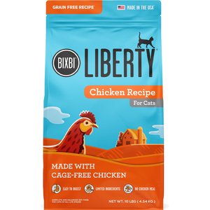 BIXBI Liberty Chicken Recipe Grain-Free Dry Cat Food, 10-lb bag