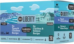BIXBI LIBERTY Chicken, Salmon & Tuna recipe Grain-Free Wet Cat Food, 2.75-oz can, case of 12