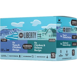 BIXBI LIBERTY Chicken, Salmon & Tuna recipe Grain-Free Wet Cat Food, 2.75-oz can, case of 12
