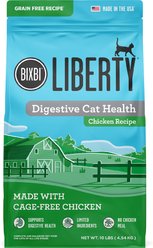 BIXBI Liberty Digestive Health Chicken Recipe Grain-Free Dry Cat Food, 10-lb bag