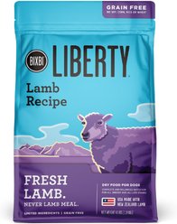BIXBI Liberty Fresh Grain-Free Lamb Recipe Dry Dog Food, 4-lb bag
