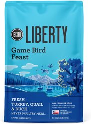 BIXBI Liberty Game Bird Feast Fresh Turkey, Quail & Duck Dry Dog Food, 22-lb bag