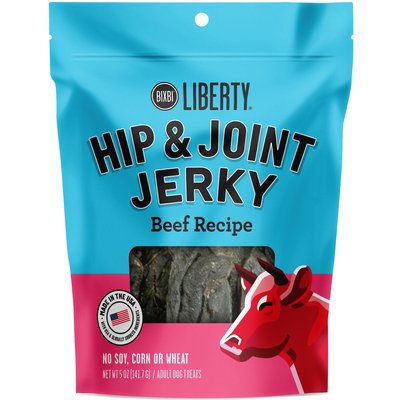 BIXBI BIXBI Liberty Hip & Joint Beef Liver Recipe Jerky Dog Treats, 5-oz bag