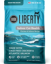 BIXBI Liberty Indoor Health Chicken & Salmon Recipe Grain-Free Dry Cat Food, 3-lb bag