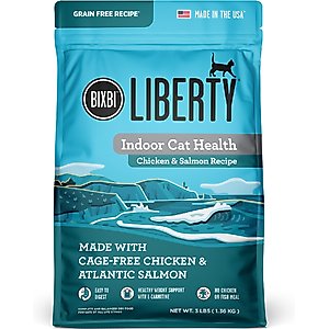 BIXBI Liberty Indoor Health Chicken & Salmon Recipe Grain-Free Dry Cat Food, 3-lb bag