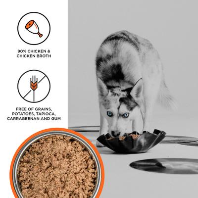 Show full view: BIXBI Liberty Limited Ingredient Chicken Recipe Canned Dog Food, 12.5-oz can, case of 12 slide 3 of 7