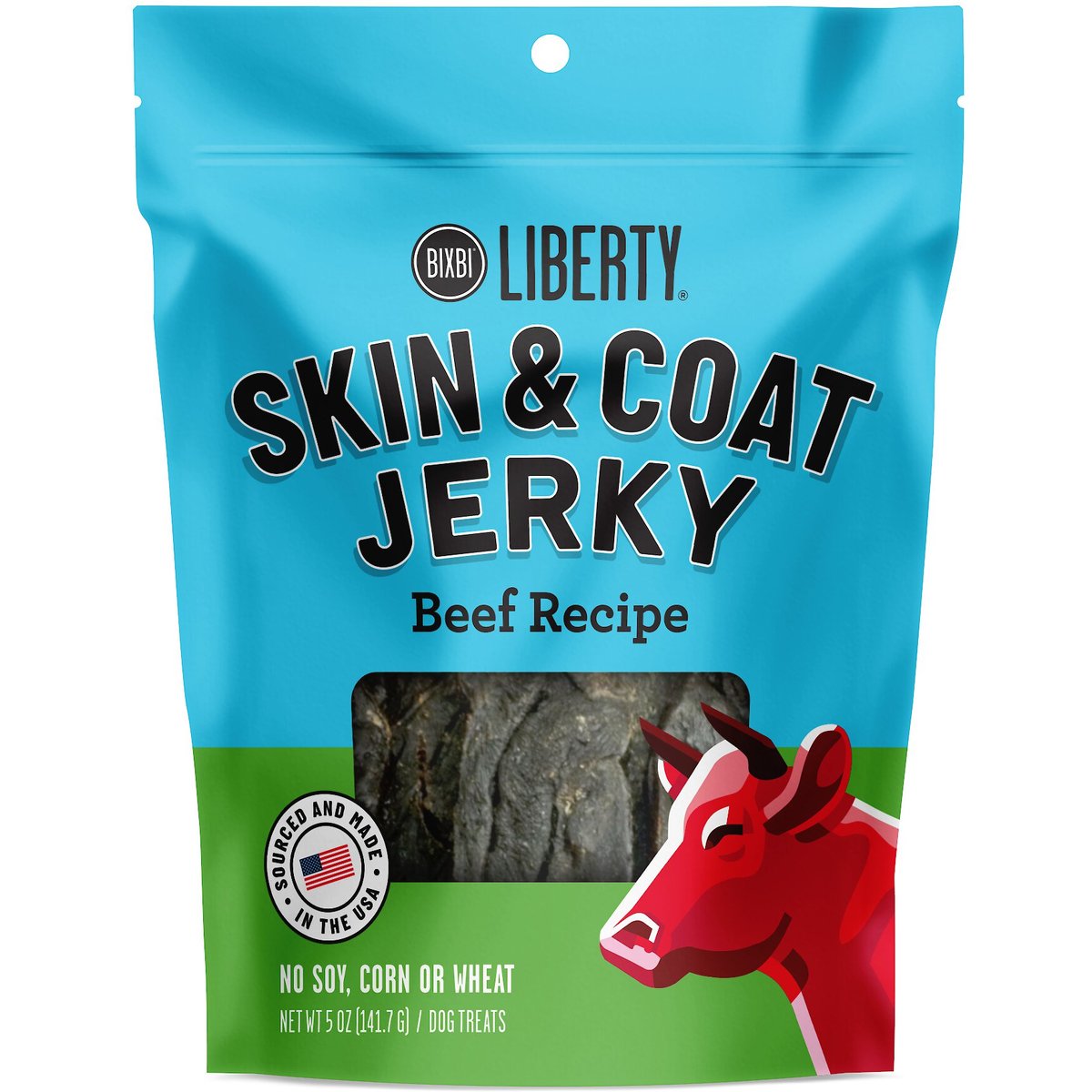 Buckley Immune Support Beef Liver Recipe Jerky Dog Treats, 5-oz bag