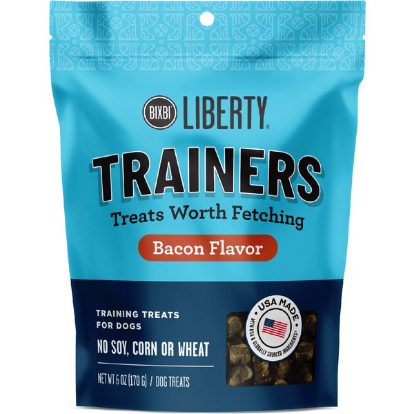 BIXBI Liberty Trainers Bacon Flavor Grain-Free Dog Treats